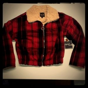 Sweet rain plaid coat